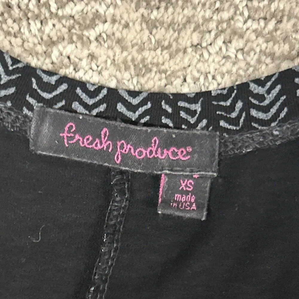 Fresh Produce Maxi Dress Womens XS Black Gray Sleeveless Comfy Long USA